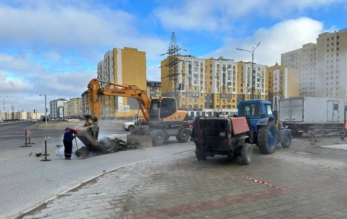 В пяти районах Актау отключили горячую воду и отопление